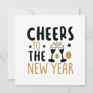 Feiern zum neuen Jahr 2025 Countdown Wein Drinkin Save The Date