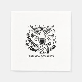 Feiern zum Neujahrsfest Serviette