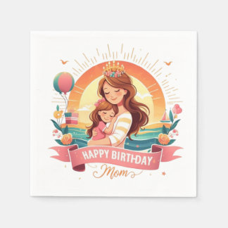 Feiern zum Sondertag der Mama Serviette