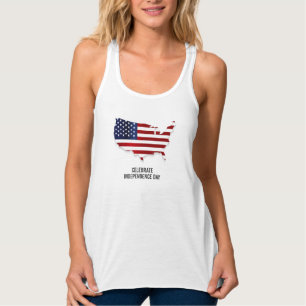 Feiern zum Unabhängigkeitstag USA Flag Tank Top