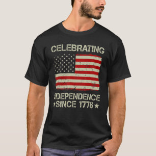 Feiern zur Unabhängigkeit seit 1776 unter amerikan T-Shirt