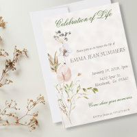 Feiern zur Wildblume des Lebens Wasserfarbe