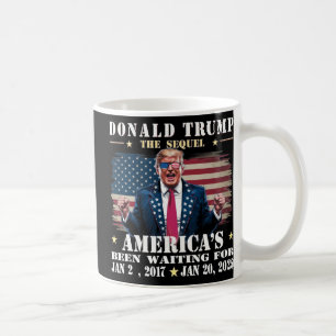 Feiernder Präsident Donald Trump Tag der Amtseinfü Kaffeetasse