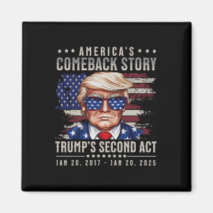 Feiernder Präsident Donald Trump Tag der Amtseinfü Magnet