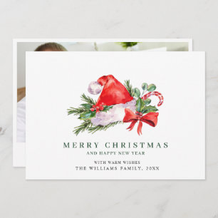 Feiernder Weihnachtsklaus Hat Weihnachtsfeier FOTO Feiertagskarte