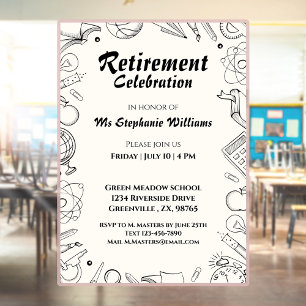 Feierparty für den Lehrer der Seniorenschule Einladung