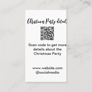 Feierparty Scan QR-Code Details Webseite sozial Visitenkarte