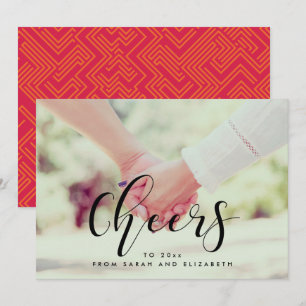 Feiert 2026 Elegante Silvesterkarte Feiertagskarte