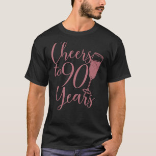 Feiert 90 Jahre Frauen ihren 90. Geburtstag T-Shirt