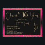 Feiert bis 16 Jahre Überraschung Geburtstag, tiefr Einladung<br><div class="desc">Mit zwei markanten Schriftart habe ich Grafiken für Ihre Ankündigung erstellt und sie mit einem Imitat-Metallic-Goldeffekt für ein festliches Ambiente verziert. Obwohl jedes Teil auf den Anzug Ihrer Bedürfnisse verschoben werden kann, lautet der Header "Cheers to 16 Years!" und "Überraschendes Party". ("Überraschung" kann entfernt werden, wenn Ihr Party nicht vorhanden...</div>