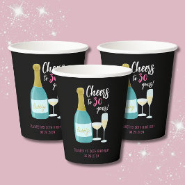 Feiert bis 30 Jahre blubbly 30. Geburtstag Party Pappbecher