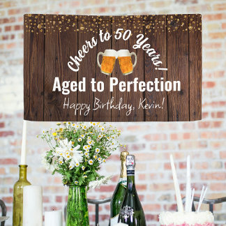 Feiert bis 50 Jahre! Geburtstag vollendet Banner