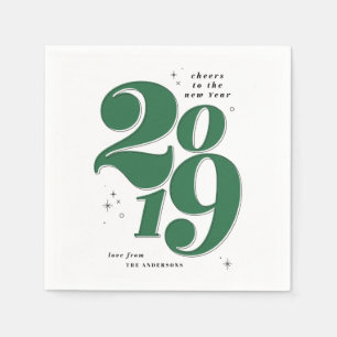 Feiertag 2019 im neuen Jahr Serviette