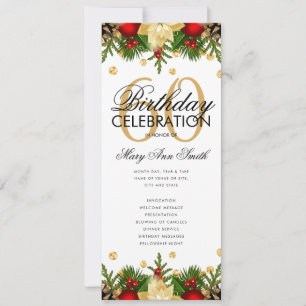 Feiertag 60. Geburtstag Party Programm Gold mit Me