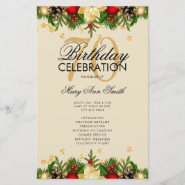 Feiertag 70. Geburtstag Party Programm Gold mit Me