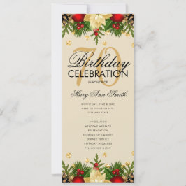 Feiertag 70. Geburtstag Party Programm Gold mit Me