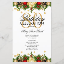 Feiertag 80. Geburtstag Party Programm Gold mit Me