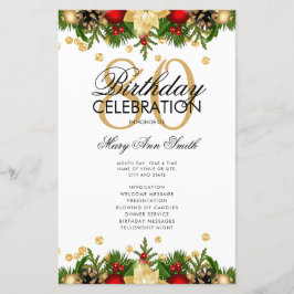 Feiertag 80. Geburtstag Party Programm Gold mit Me