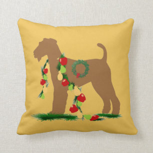 Feiertag Airedales Terrier Kissen