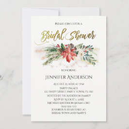 Feiertag beleuchtet Blumenstrauß-Brautparty Einladung