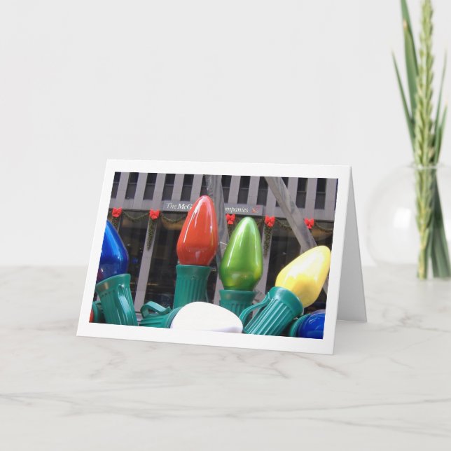 Feiertag beleuchtet Karte 1 (Vorderseite)