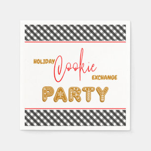 Feiertag Cookie Exchange Party Weihnachten Serviette