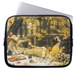 Feiertag, das Picknick von James Tissot, viktorian Laptopschutzhülle
