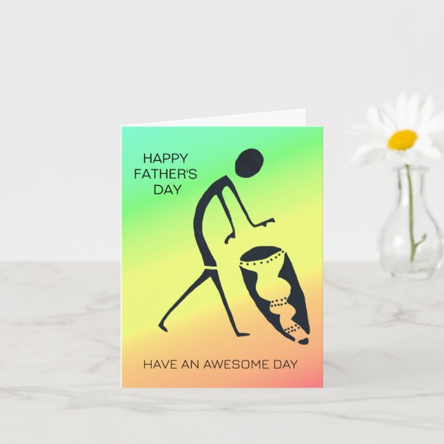 Feiertag des Vaters Karte (Kleine Pflanze)