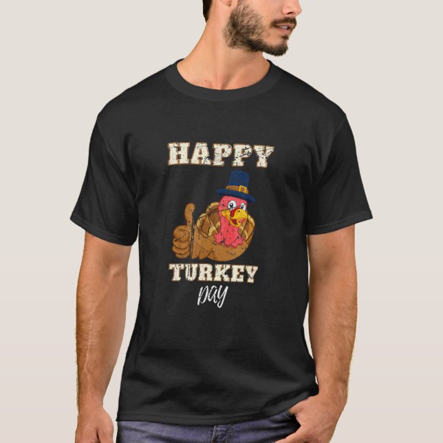 Feiertag Erntedank Glückwunsch Türkei Festessen T-Shirt (Vorderseite)