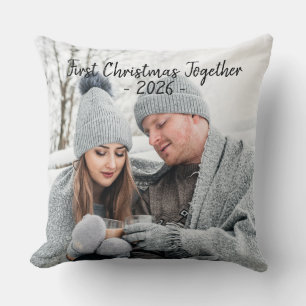 Feiertag Erstes Weihnachtsfest Foto Saison Kissen