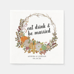 Feiertag Essen Trinken und Hochzeit Thanksgiving Serviette