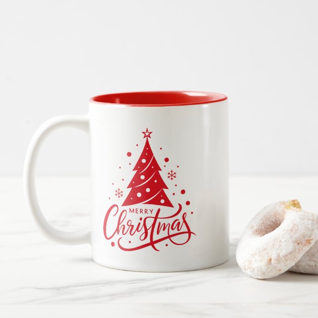 Feiertag Frohe Weihnachtskaffee Tasse (Mit Donut)
