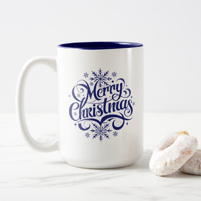 Feiertag Frohe Weihnachtskaffee Tasse (Mit Donut)