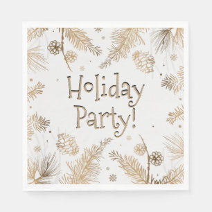Feiertag - Golden Pine Combs - Serviette