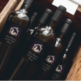 Feiertag/Hochzeit Geschenke Frohe Weihnachtsweinma Weinetikett