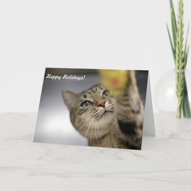 Feiertag kardiert "Frieden, Freude, Hoffnung " Feiertagskarte (Vorderseite)