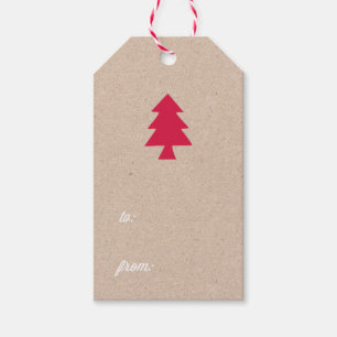Feiertag Kraftpapier Geschenkanhänger