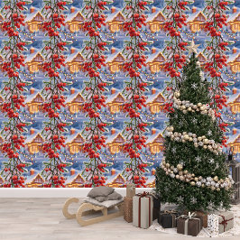 Feiertag Mistletoe Berries DIY Peel & Stick Tapete