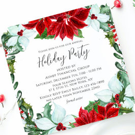 Feiertag Modernes Weihnachtsfest im Unternehmen Pa Einladung