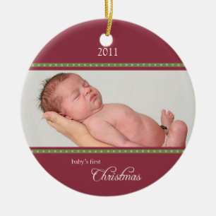 Feiertag punktiert Verzierungswein/-GRÜN Keramik Ornament