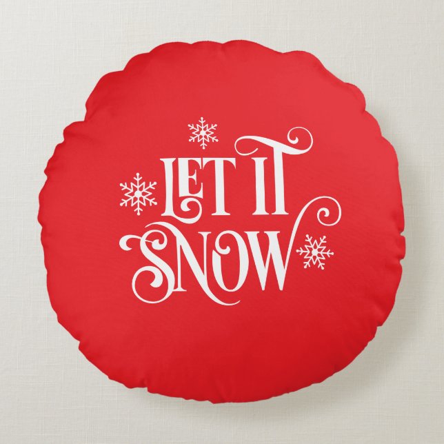 Feiertag Rundes Kissen (Vorderseite)