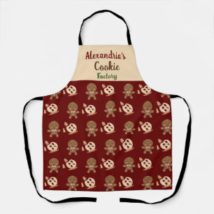 Feiertag Spaß Familie Name Cookie Baker Schürze