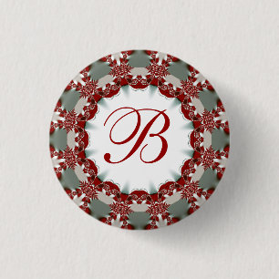 Feiertag + Weihnachtsfeier Monogram Button
