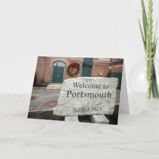 Feiertage in Portsmouth, NH Feiertagskarte