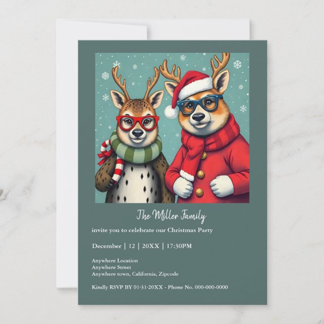 Feiertage-Kreaturen in Weihnachtsverkleidung (Vorderseite)