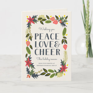 Feiertage Moderner Urlaub für Unternehmen Feiertagskarte