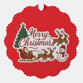 Feiertage Ornament Karte