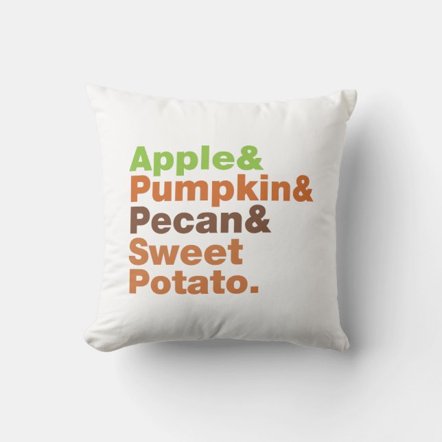 Feiertage Pies ~ Festliche Weihnachten Erntedank W Kissen (Vorderseite)