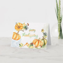 Feiertage - WC glücklich Erntedankfest Karte