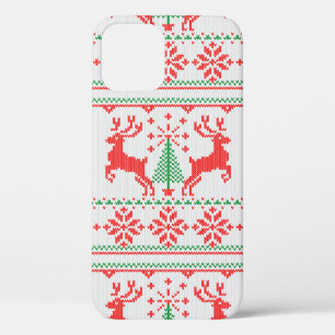 Feiertage Weiße Strick-Weihnachten-Hässlicher Pull Case-Mate iPhone Hülle